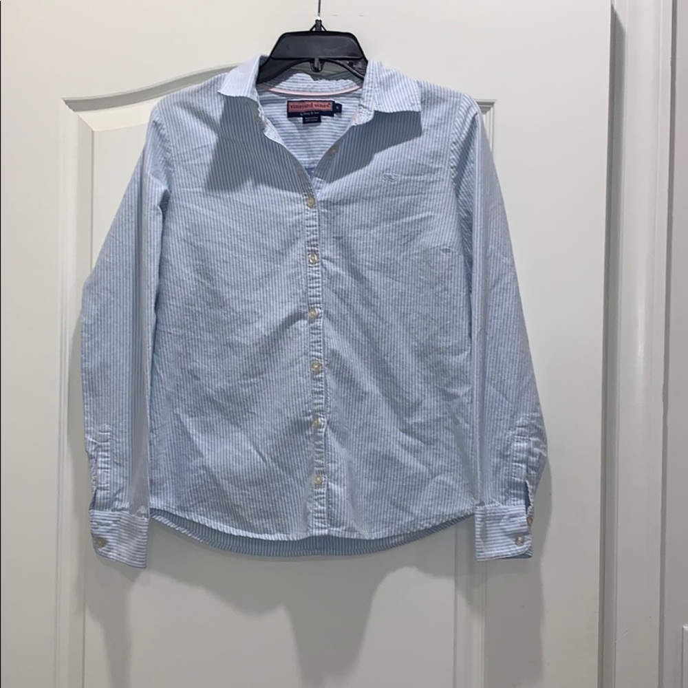 Vineyard Vines women’s button up blouse size 8